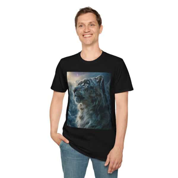Snow Leopard V Profile By Wyldesigns Unisex T-Shirt - Image 6