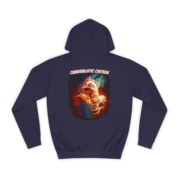 Cannibalistic Chicken Unisex College Hoodie, Funny Hoodie, Unique College Apparel, Gift for Students, Quirky Graphic Sweatshirt - Image 46