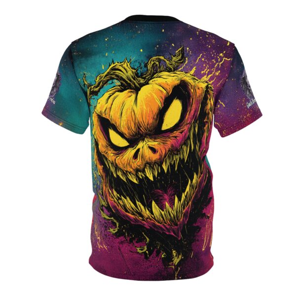 Evil Jack O' Lantern I Pop 60's Art Style Tee Unisex (AOP) - Image 7