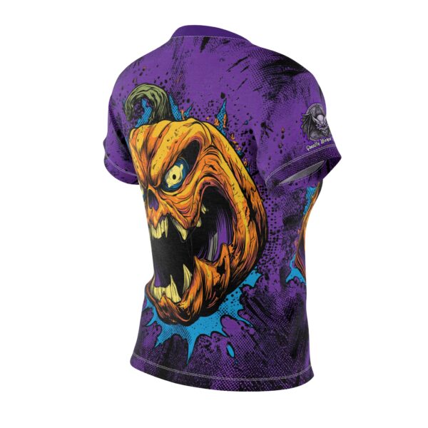 Evil Jack O' Lantern II Pop 60's Art Style Tee Women's (AOP) - Image 4