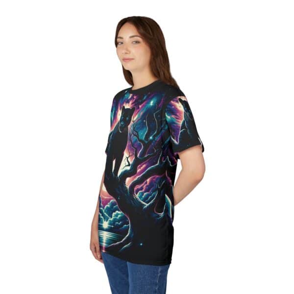 Cosmic Black Panther WD-D009 By Wyldesigns Unisex Cut & Sew Tee (AOP) - Image 12