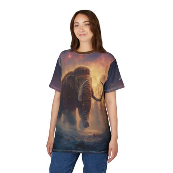 Prehistoric Wooly Mammoth Mastodon Unisex Tee (AOP) - Image 31