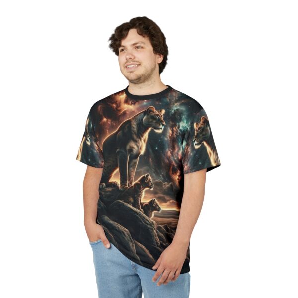 Lioness & Cubs WD-D010 By Wyldesigns Unisex Cut & Sew Tee (AOP) - Image 10