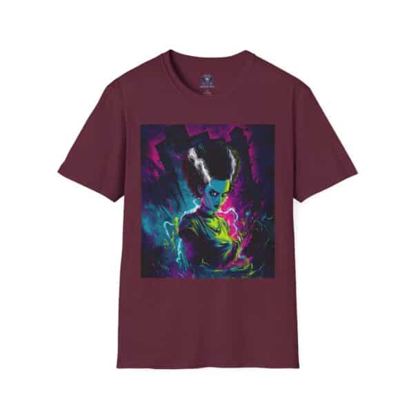 Bride of Frankenstein Pop Art 60's Style Unisex T-Shirt - Image 17