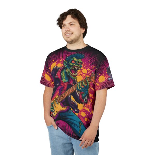 Unisex Tee Zombie Guitarist Monster Pop Art Style 60's (AOP) - Image 10