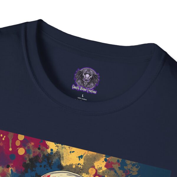 Pop Art Tee Uncle Sam Patriotic 4th Of July Skeletal Uncle Sam Pop Art 60's Style Unisex T-Shirt - Image 3