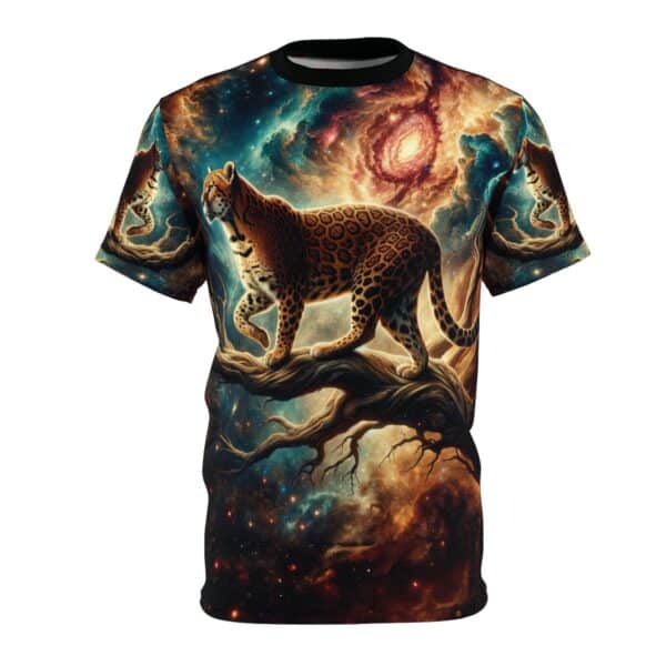 Cosmic Leopard WD-D011 By Wyldesigns Unisex Cut & Sew Tee (AOP)