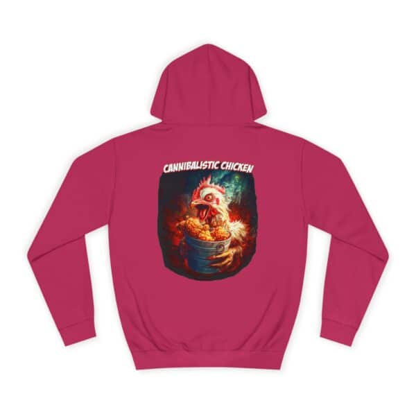 Cannibalistic Chicken Unisex College Hoodie, Funny Hoodie, Unique College Apparel, Gift for Students, Quirky Graphic Sweatshirt - Image 62