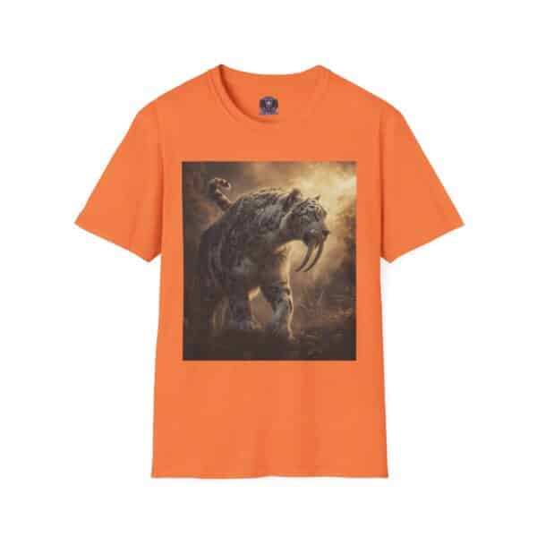 Prehistoric Smilodon aka Sabre-Tooth Tiger VIII Unisex T-Shirt, Graphic Tee, Unique Gift, Casual Wear - Image 9