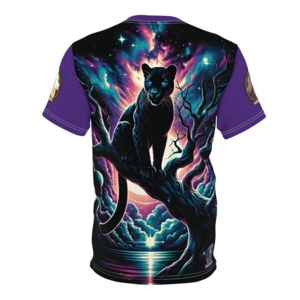 Cosmic Black Panther WD-D009 By Wyldesigns Unisex Cut & Sew Tee (AOP) - Image 16