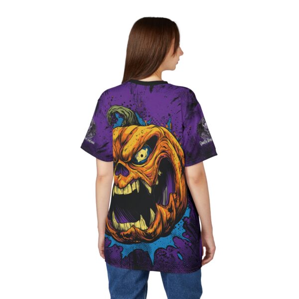 Evil Jack O' Lantern II Pop 60's Art Style Tee Unisex (AOP) - Image 14