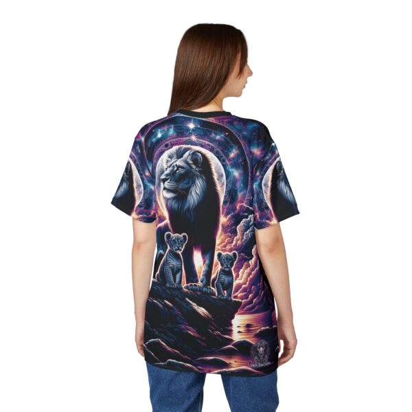 Cosmic Lion Family WD-D006 By Wyldesigns Unisex Cut & Sew Tee (AOP) - Image 6