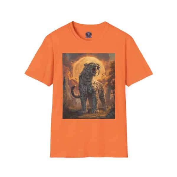 Prehistoric Smilodon aka Sabre-Tooth Tiger VII Unisex T-Shirt, Graphic Tee, Unique Gift, Casual Wear - Image 9