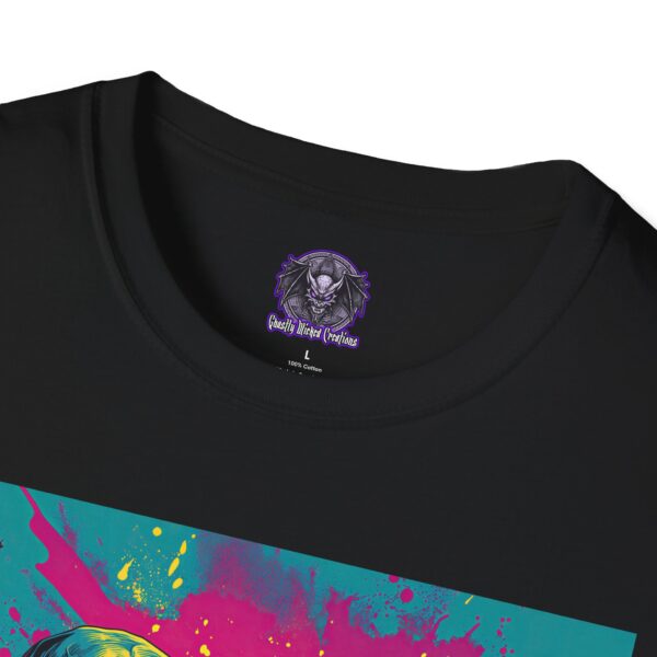Creature From The Deep Pop Art 60's Style Unisex T-Shirt - Image 7