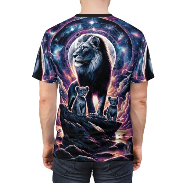 Cosmic Lion Family WD-D006 By Wyldesigns Unisex Cut & Sew Tee (AOP) - Image 8