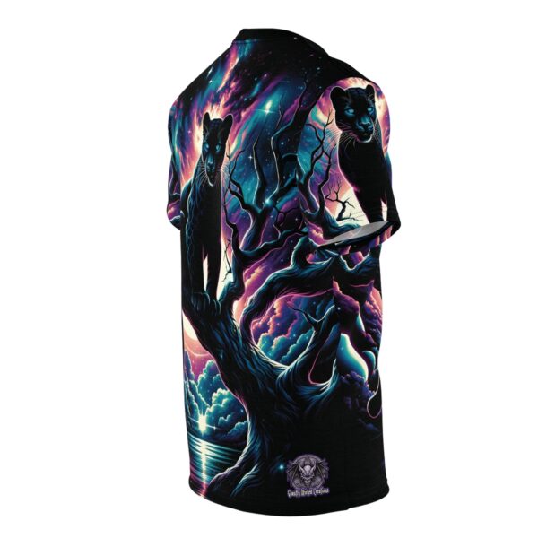 Cosmic Black Panther WD-D009 By Wyldesigns Unisex Cut & Sew Tee (AOP) - Image 4