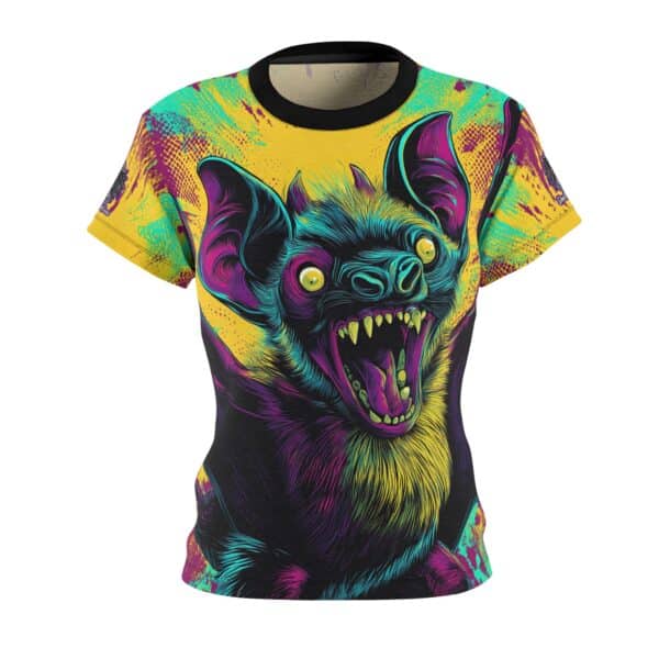 Vampire Bat Pop Art Style 60's Women's Tee (AOP) - Image 5
