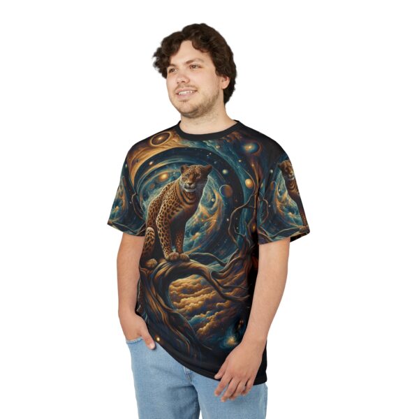Cosmic Leopard WD-D013 By Wyldesigns Unisex Cut & Sew Tee (AOP) - Image 10