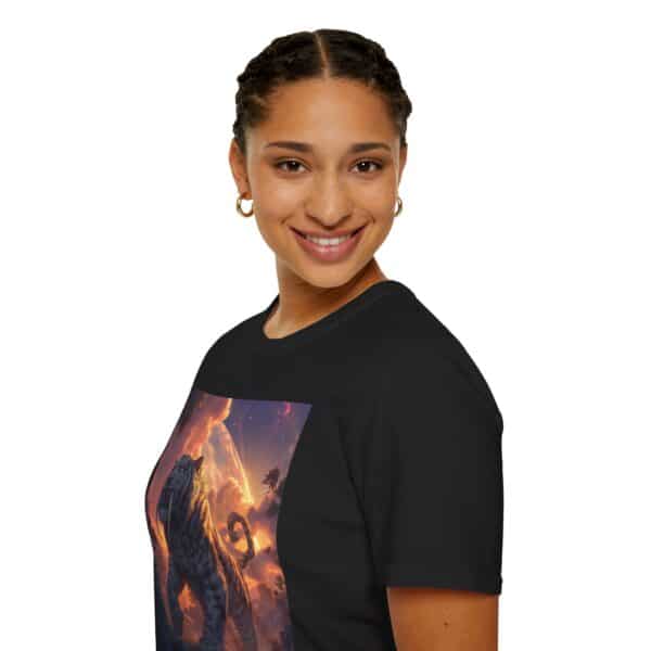 Prehistoric Smilodon aka Sabre-Tooth Tiger IV Unisex T-Shirt, Graphic Tee, Unique Gift, Casual Wear - Image 7