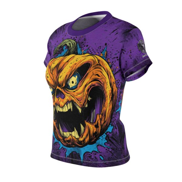 Evil Jack O' Lantern II Pop 60's Art Style Tee Women's (AOP) - Image 3