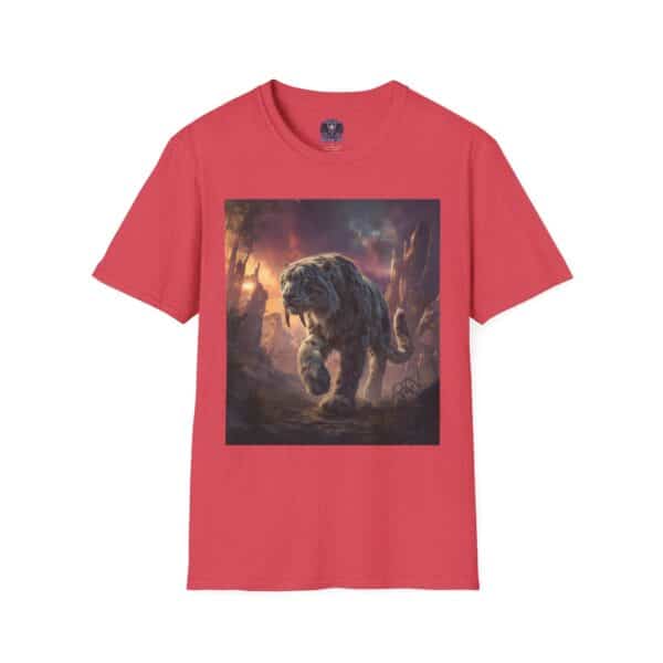 Prehistoric Smilodon aka Sabre-Tooth Tiger II Unisex T-Shirt, Graphic Tee, Unique Gift, Casual Wear - Image 49