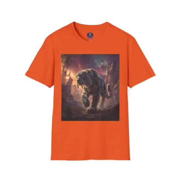 Prehistoric Smilodon aka Sabre-Tooth Tiger II Unisex T-Shirt, Graphic Tee, Unique Gift, Casual Wear - Image 13