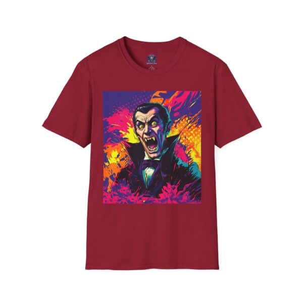Dracula Pop Art 60's Style Unisex T-Shirt - Image 37