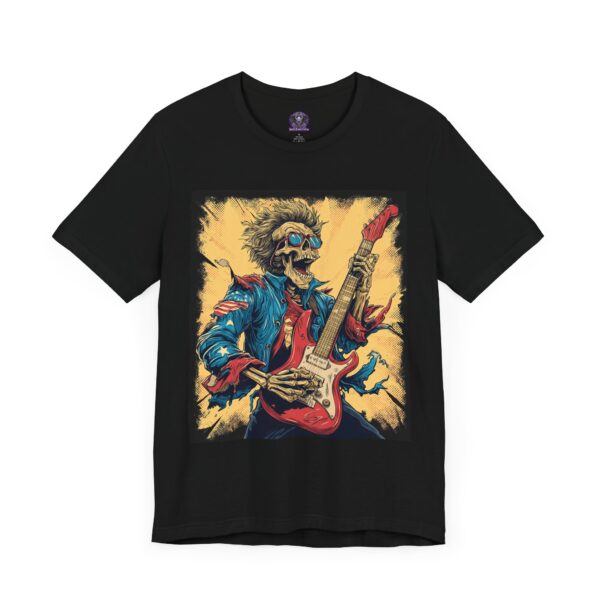 Skeletal Guitarist Unisex Tee - Image 3
