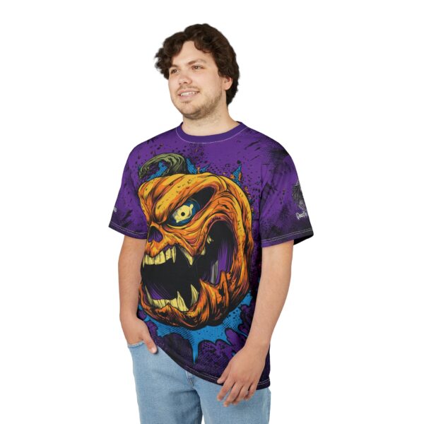 Evil Jack O' Lantern II Pop 60's Art Style Tee Unisex (AOP) - Image 30