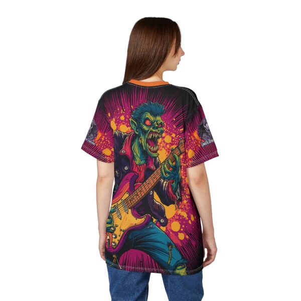 Unisex Tee Zombie Guitarist Monster Pop Art Style 60's (AOP) - Image 34