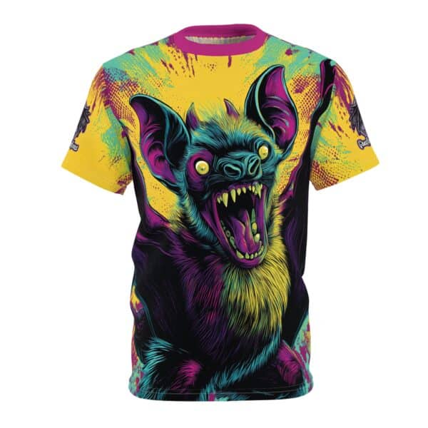 Vampire Bat Pop Art Style 60's Unisex Tee (AOP) - Image 25
