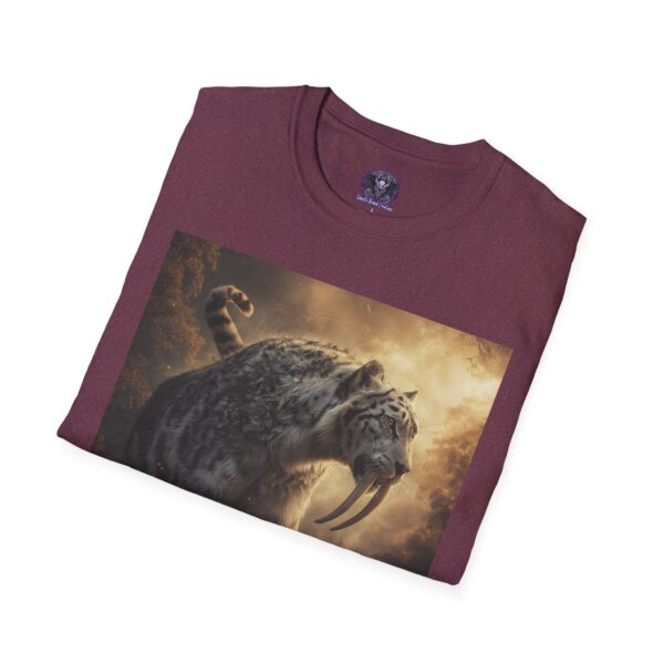 Prehistoric Smilodon aka Sabre-Tooth Tiger VIII Unisex T-Shirt, Graphic Tee, Unique Gift, Casual Wear - Image 48