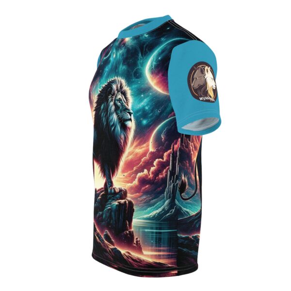 Cosmic Lion WD-D005 By Wyldesigns Unisex Cut & Sew Tee (AOP) - Image 17