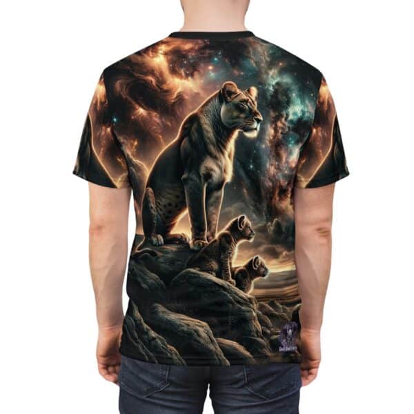 Lioness & Cubs WD-D010 By Wyldesigns Unisex Cut & Sew Tee (AOP) - Image 8