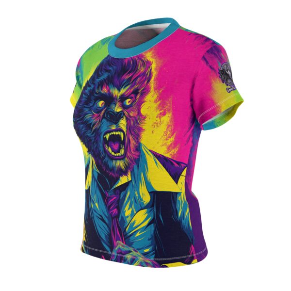 The Wolfman II Pop 60's Art Style Tee Women's (AOP) - Image 3
