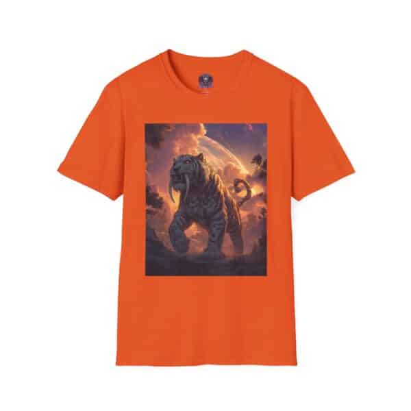 Prehistoric Smilodon aka Sabre-Tooth Tiger IV Unisex T-Shirt, Graphic Tee, Unique Gift, Casual Wear - Image 13