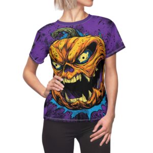Evil Jack O' Lantern II Pop 60's Art Style Tee Women's (AOP)