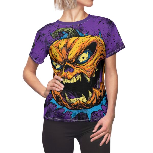 Evil Jack O' Lantern II Pop 60's Art Style Tee Women's (AOP)