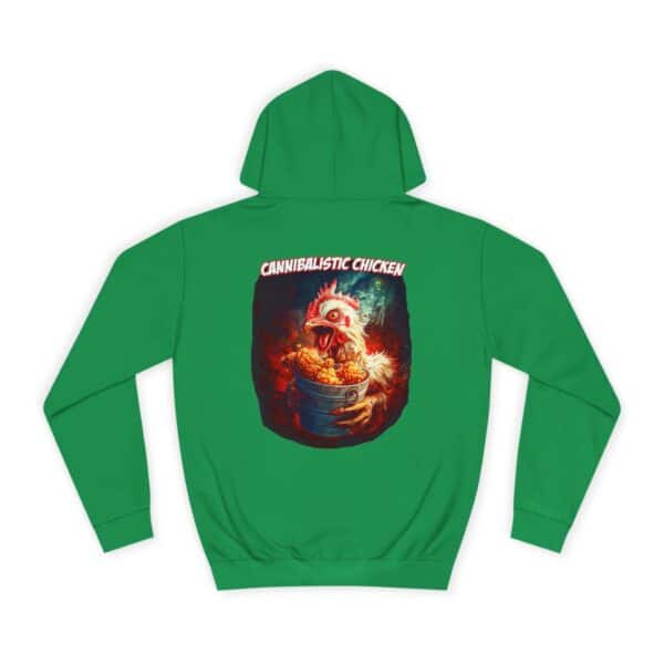 Cannibalistic Chicken Unisex College Hoodie, Funny Hoodie, Unique College Apparel, Gift for Students, Quirky Graphic Sweatshirt - Image 30