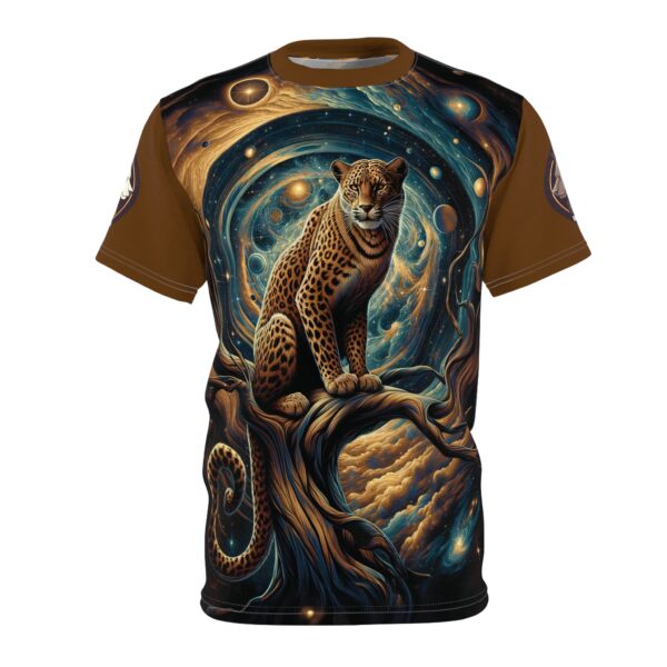 Cosmic Leopard WD-D013 By Wyldesigns Unisex Cut & Sew Tee (AOP) - Image 15