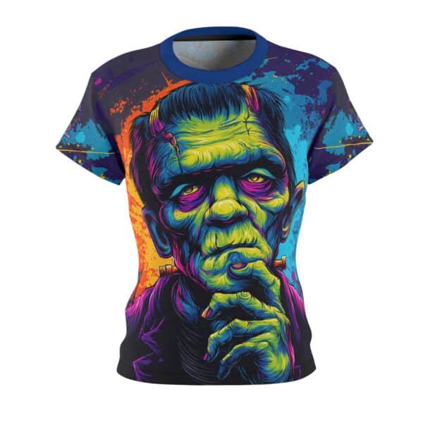 Frankenstein Pop 60's Art Style Tee Women's (AOP) - Image 2