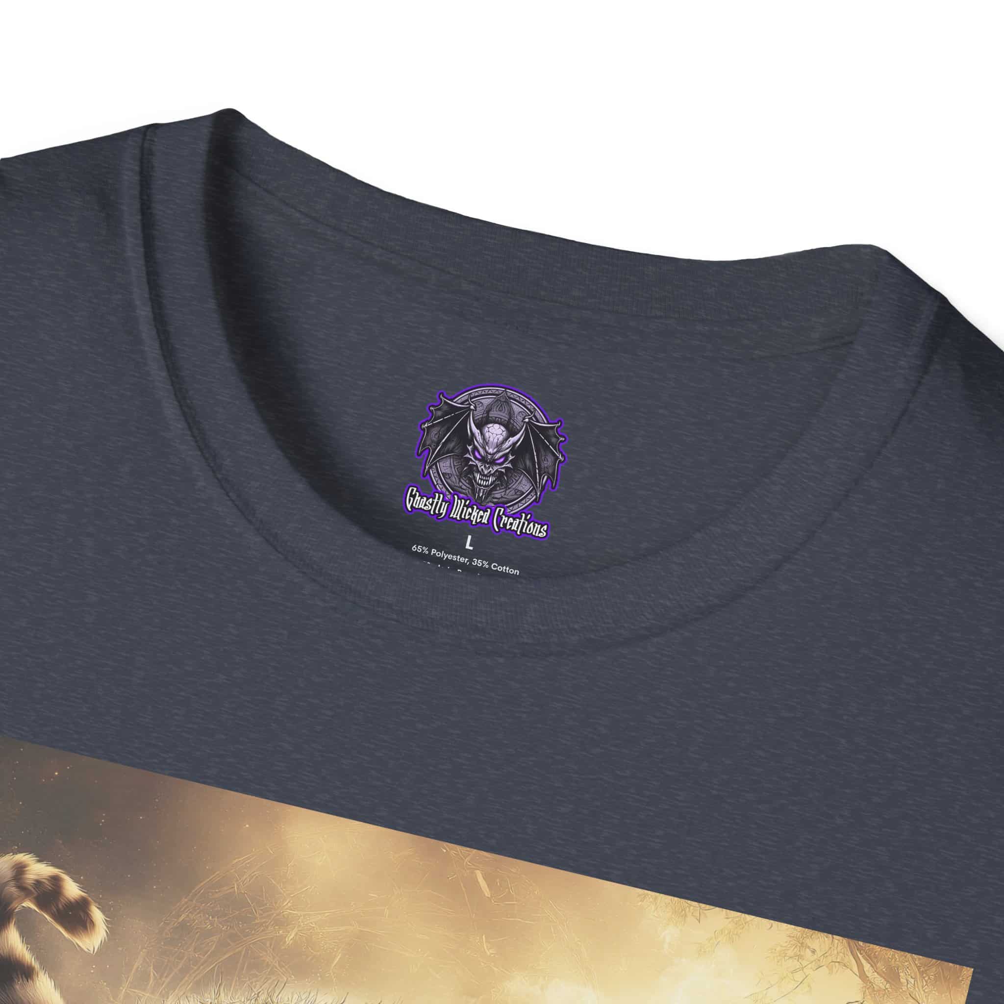 Prehistoric Smilodon aka Sabre-Tooth Tiger VIII Unisex T-Shirt, Graphic Tee, Unique Gift, Casual Wear - Image 35