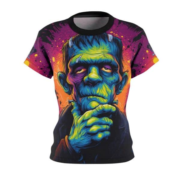 Frankenstein II Pop 60's Art Style Tee Women's (AOP) - Image 5