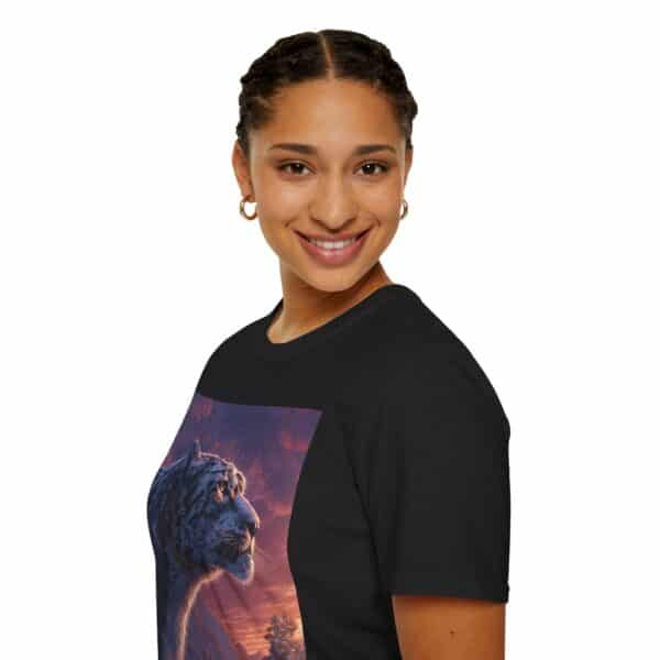 Snow Leopard IV Profile By Wyldesigns Unisex T-Shirt - Image 7