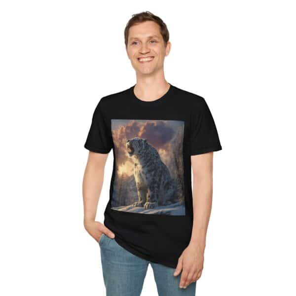 Snow Leopard III By Wyldesigns Unisex T-Shirt - Image 6