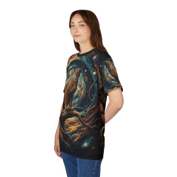 Cosmic Leopard WD-D013 By Wyldesigns Unisex Cut & Sew Tee (AOP) - Image 12