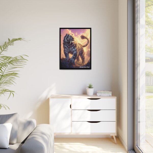 Prehistoric Smilodon aka Sabre-Tooth Tiger I Matte Canvas, Black Frame - Image 12