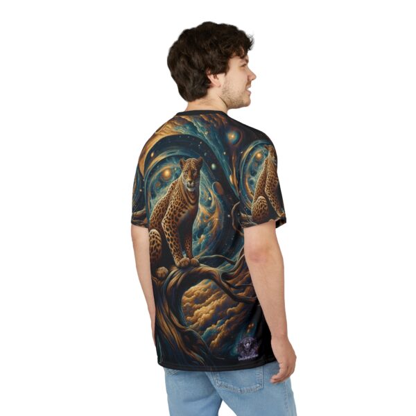 Cosmic Leopard WD-D013 By Wyldesigns Unisex Cut & Sew Tee (AOP) - Image 7
