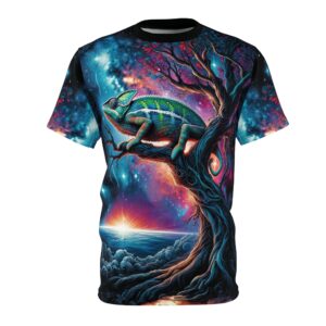 Cosmic Chameleon WD-D004 By Wyldesigns Unisex Cut & Sew Tee (AOP)