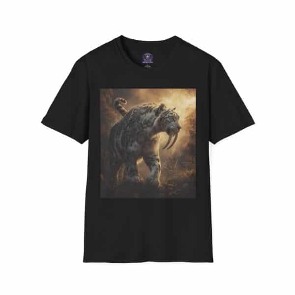Prehistoric Smilodon aka Sabre-Tooth Tiger VIII Unisex T-Shirt, Graphic Tee, Unique Gift, Casual Wear